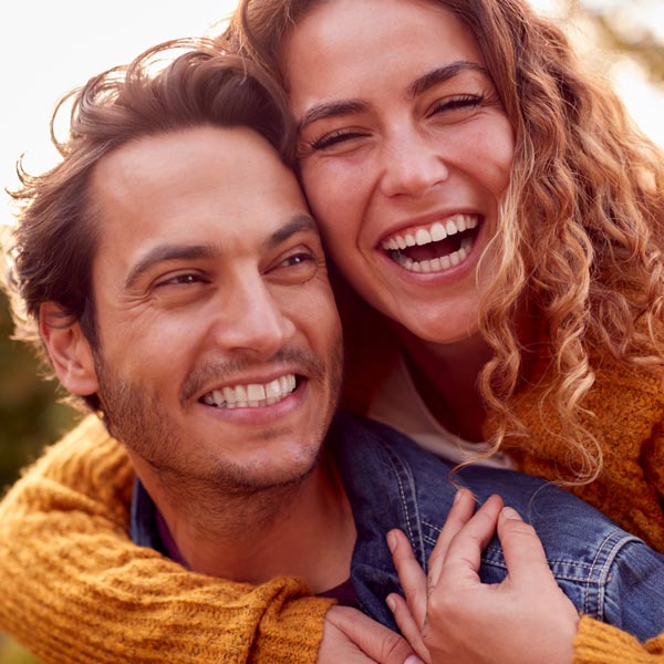 laughing young couple