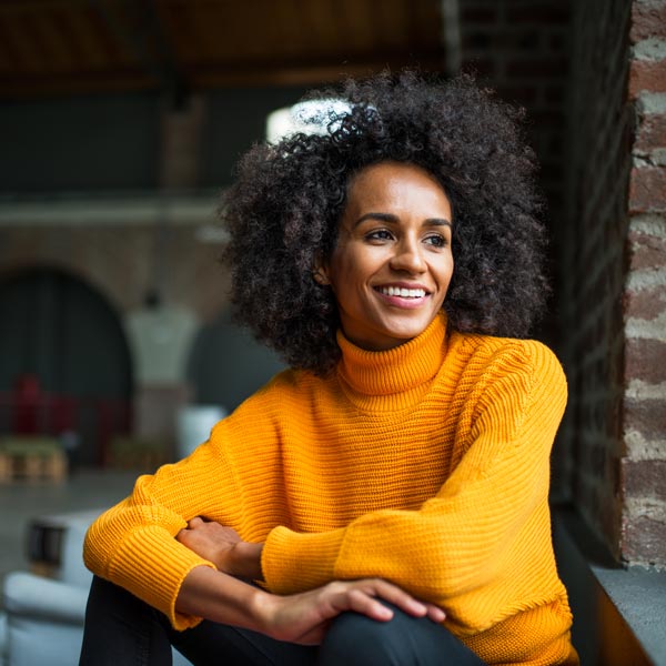 smiling young woman